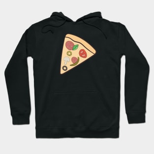 A slice of pizza. Hoodie